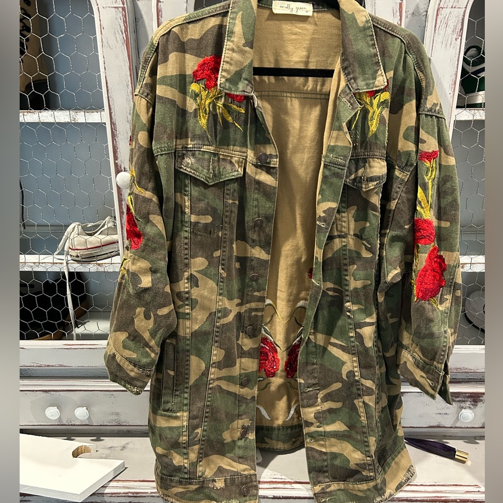 Embroidered Camouflage Jacket - Picture 2 of 5